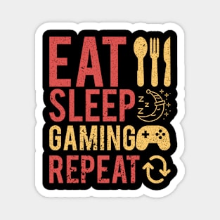 Eat Sleep Gaming Repeat Magnet