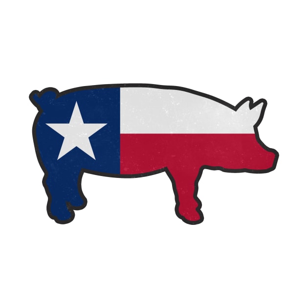 Texas BBQ Pig TX Pride by charlescheshire