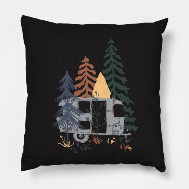 Airstream in the Wild... Pillow by NDTank