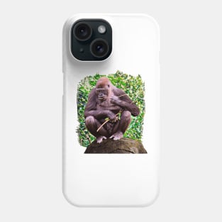 deep in thought Gorilla Phone Case