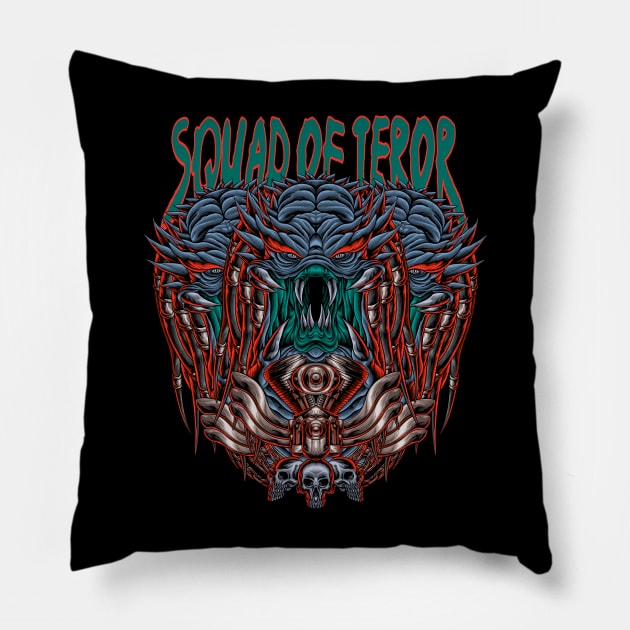 SQUAD OF TEROR Pillow by TOSSS LAB ILLUSTRATION