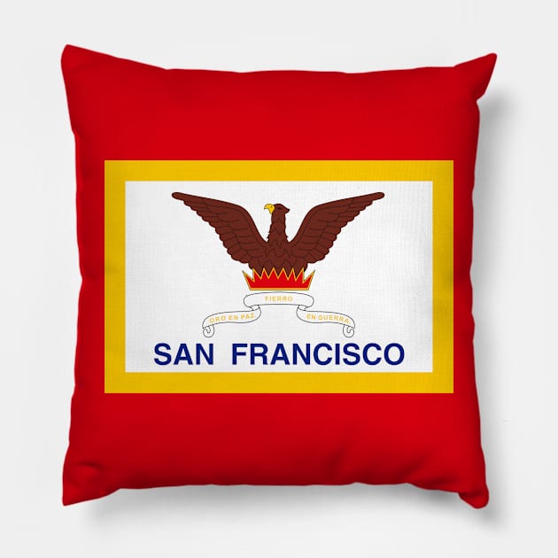 Flag of San Francisco, California Pillow by brigadeiro