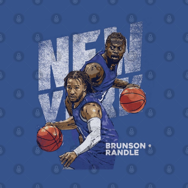 Jalen Brunson & Julius Randle New York Duo by danlintonpro