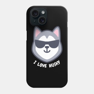 siberian husky sunglasses Phone Case