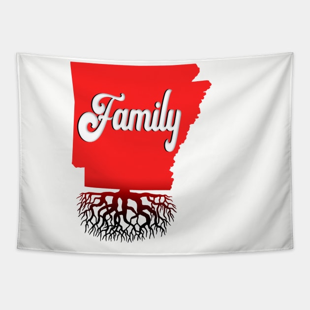 Arkansas Family Roots for Arkansas Families Tapestry by Arkansas Shop