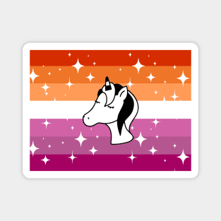 Lesbian Sparkle Unicorn Magnet