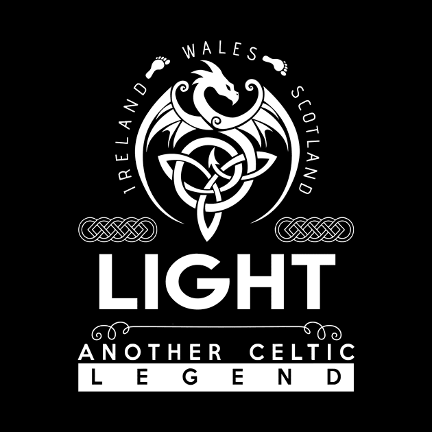 Light Name T Shirt - Another Celtic Legend Light Dragon Gift Item by harpermargy8920