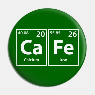 Cafe (Ca-Fe) Periodic Elements Spelling Pin