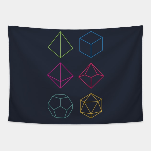 Minimal DnD - Dungeons & Dragons D&D Tapestry by Glassstaff