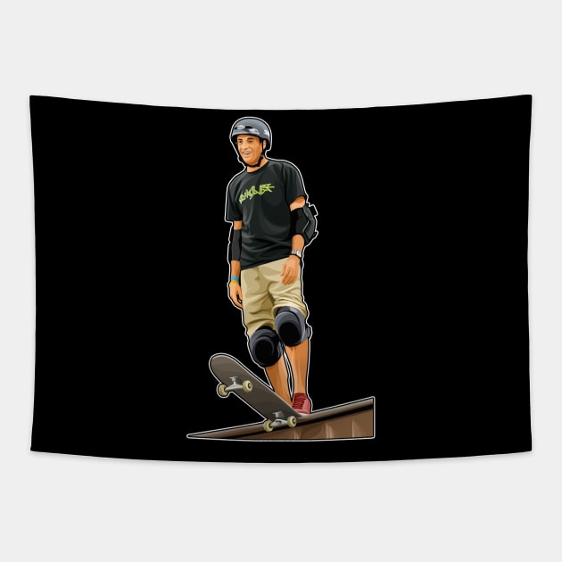 Tony Hawk Skate Legends Tapestry by RunAndGow