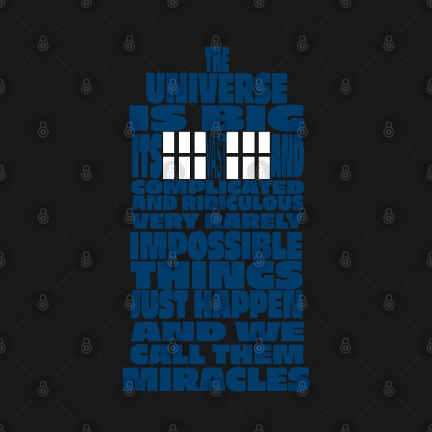 Impossible Things Just Happen - Doctor Who Quote by treszure_chest