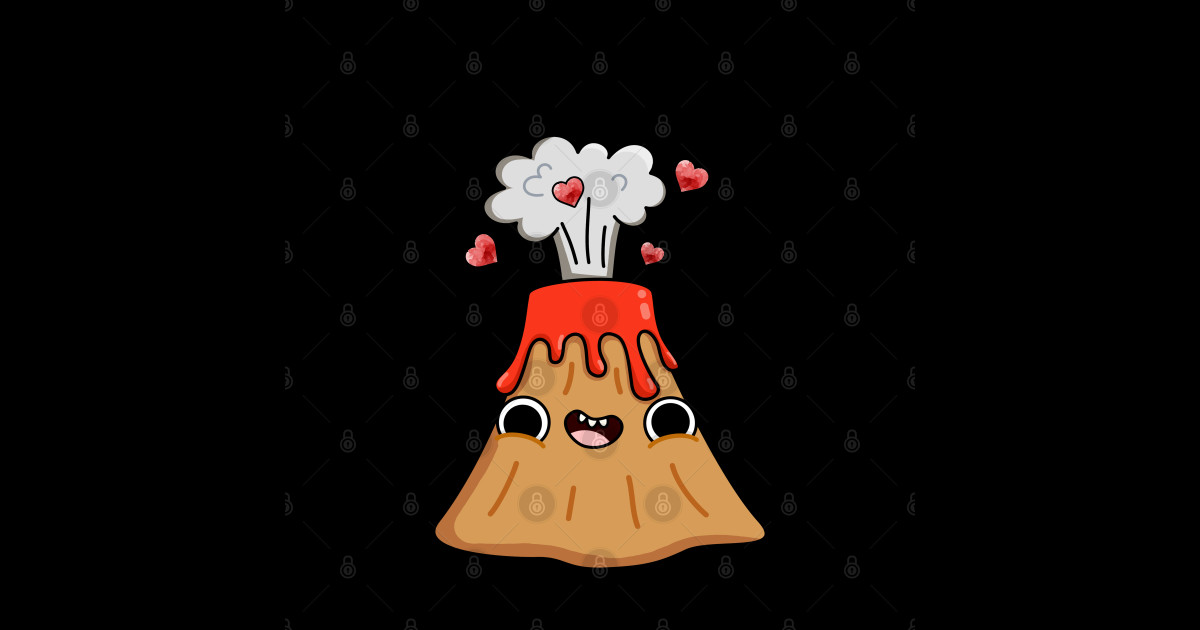 I Lava You Cute Volcano Pun - Volcano Pun - Magnet | TeePublic