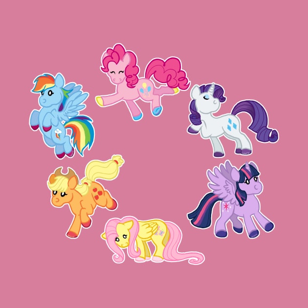 Squishie Mane 6 by SandyApples