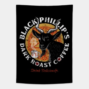 Black Phillip Coffee Tapestry