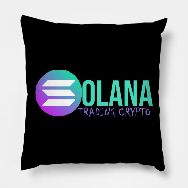 Solana Crypto Pillow by Proway Design