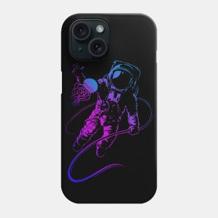 'Astronaut Jelly Fish Rainbow' Radiant Space Galaxy Gift Phone Case