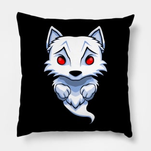 Ghost White Wolf Pillow