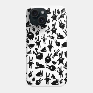 Black bunnies Phone Case