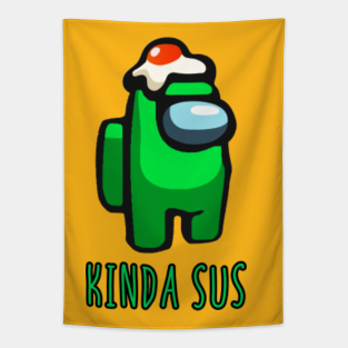 Lime Green Among Us Tapestries Teepublic