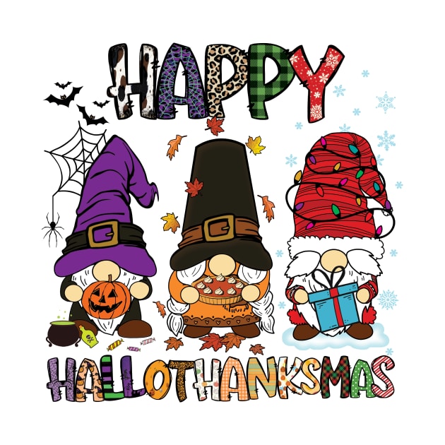 Happy HalloThanksMas Gnome by DigitalCreativeArt