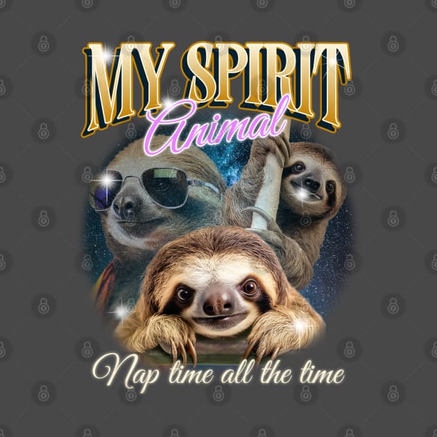 Spirit animal - sloth by BentoPrint