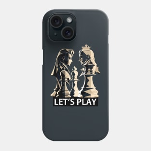 Chess Game Pieces - Let's Play Phone Case