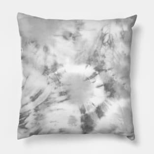 Light Gray Pastel Tie-Dye Pillow