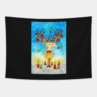 Christmas Reindeer Tapestry