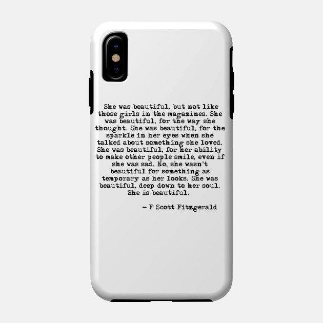 She was beautiful - F Scott Fitzgerald iPhone 11 case She was beautiful - F Scott Fitzgerald iPhone 11 case