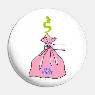 Throw the past away illustration cute aesthetic design Pin
