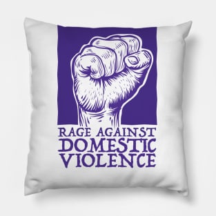 Rage Against Domestic Violence Purple Vibe Pillow