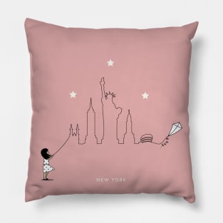 New York Skyline Pillow