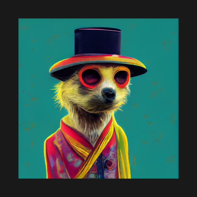 colourful meerkat 05 by heartyARTworks