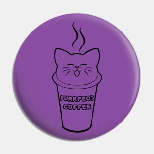 Purrfect Coffee Pin