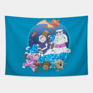 ice climbers Tapestry