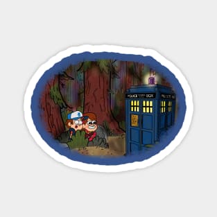 A TARDIS at Gravity Falls Magnet