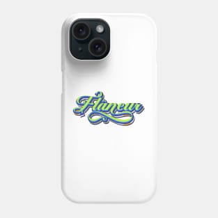 Flaneur | Floral Typography Phone Case