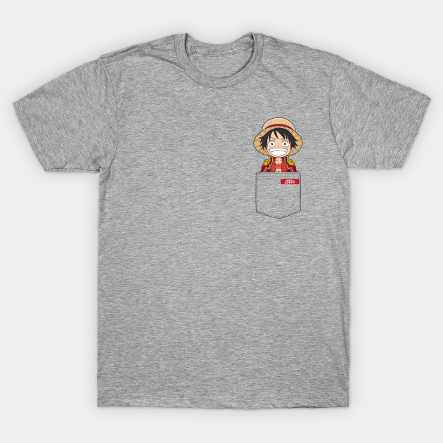 Monkey D Luffy Chibi Pocket - One Piece Anime - T-Shirt