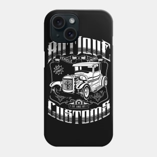 Hot Rod - Antique Customs (white) Phone Case