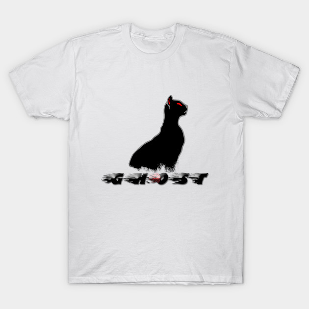 Cat With Red Eyes Black Cat Ghost T Shirt Teepublic