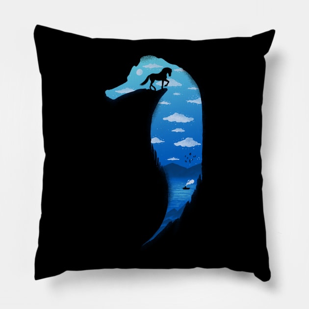 SeaHorse Pillow by fathi
