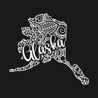 Alaska USA Mandala Art Gift T-Shirt