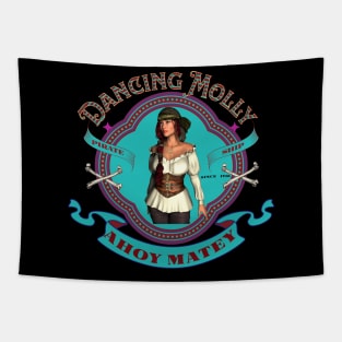 Dancing Molly Ahoy Matey Pirate Tapestry