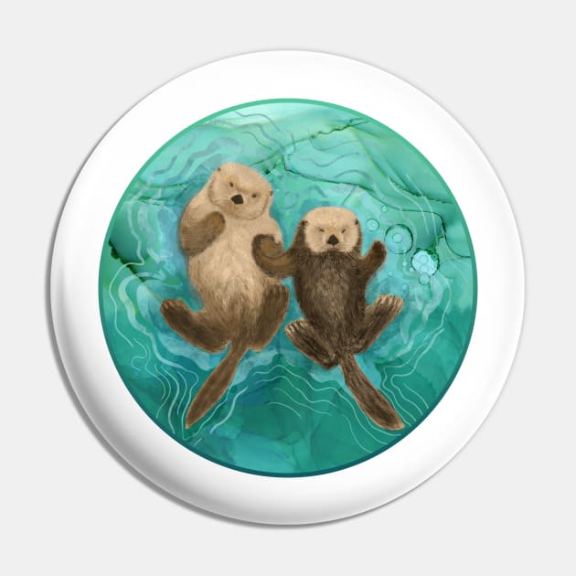 Otters holding hands - mommy and baby Pin by andreeadumez