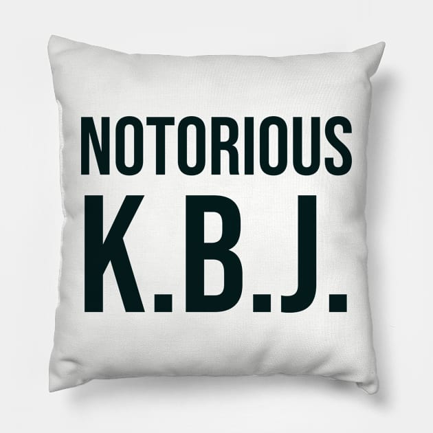 Ketanji Brown Jackson - Notorious KBJ Pillow by UrbanLifeApparel