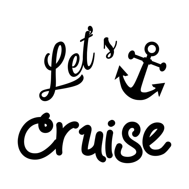 Lets Cruise with Nautical Anchor by CoastalDesignStudios