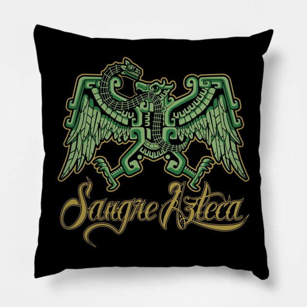 Sangre AZTECA Pillow by Velvet Love Design 