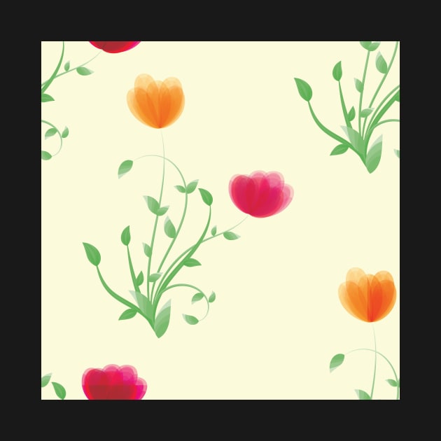 seamless floral pattern by Jkinkwell