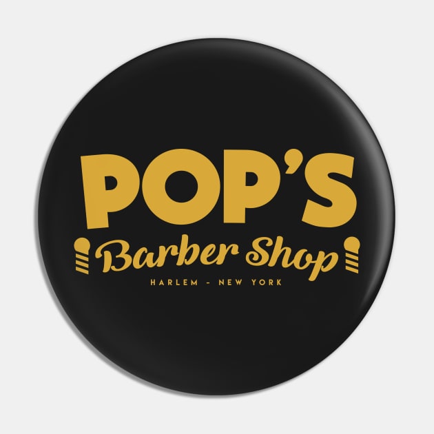 POP'S Barber Shop Pin by BrayInk