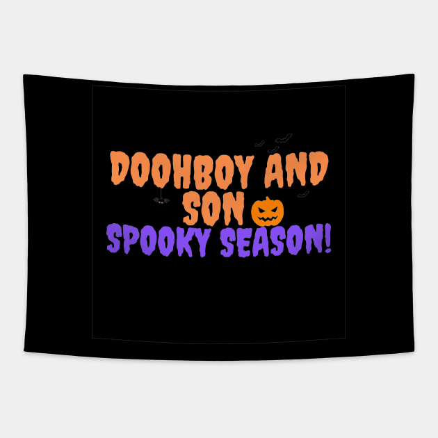 Doohboy and Son Spooky Season Tapestry by The Doohboy and Son Family